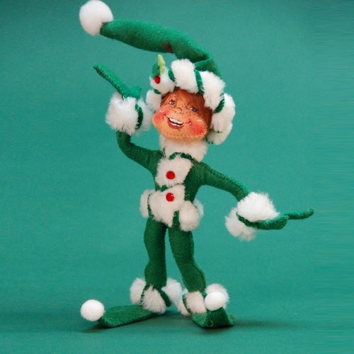 5" GREEN PEPPERMINT TWIST ELF