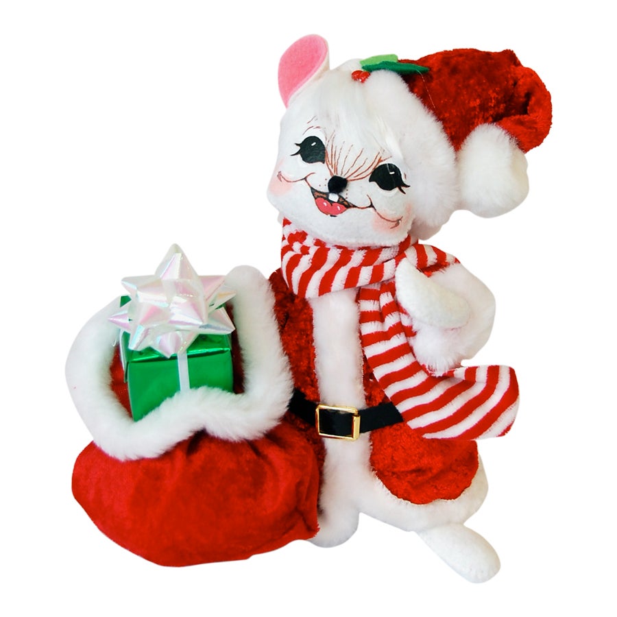 8in Santa Mouse