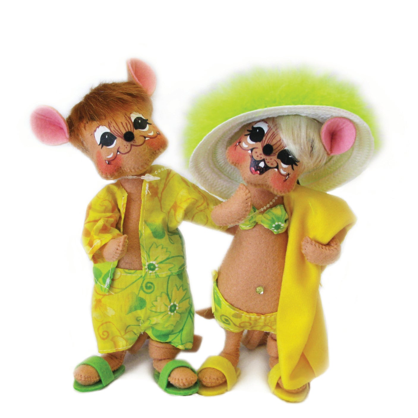 6in Beach Mouse Couple