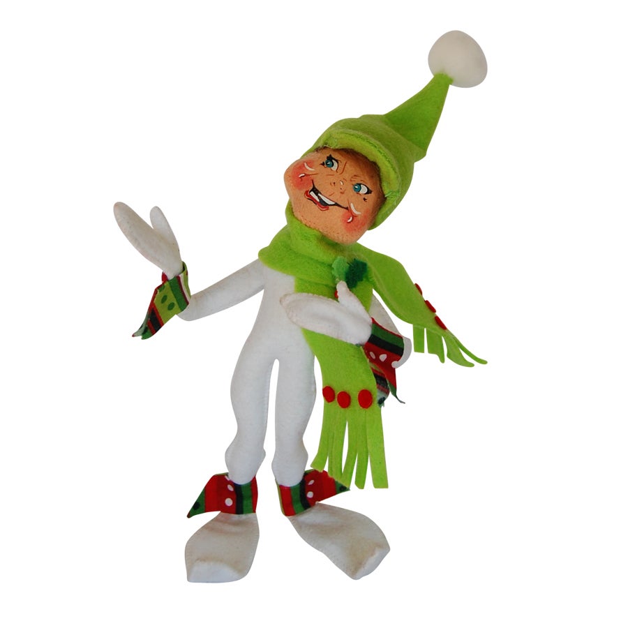 9in Jolly Lolli Elf- White