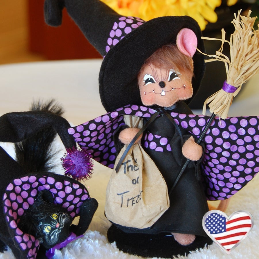 6in "Harriet" Witch Mouse