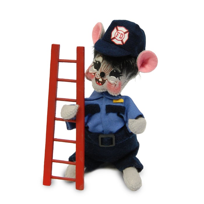 253716 Fire 6in Fireman Mouse