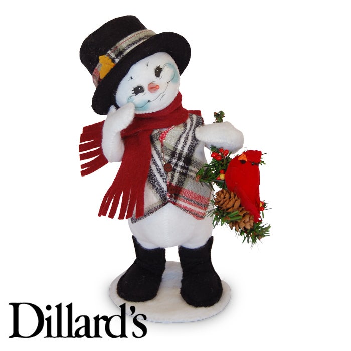 9-inch Plaid Tidings Snowman
