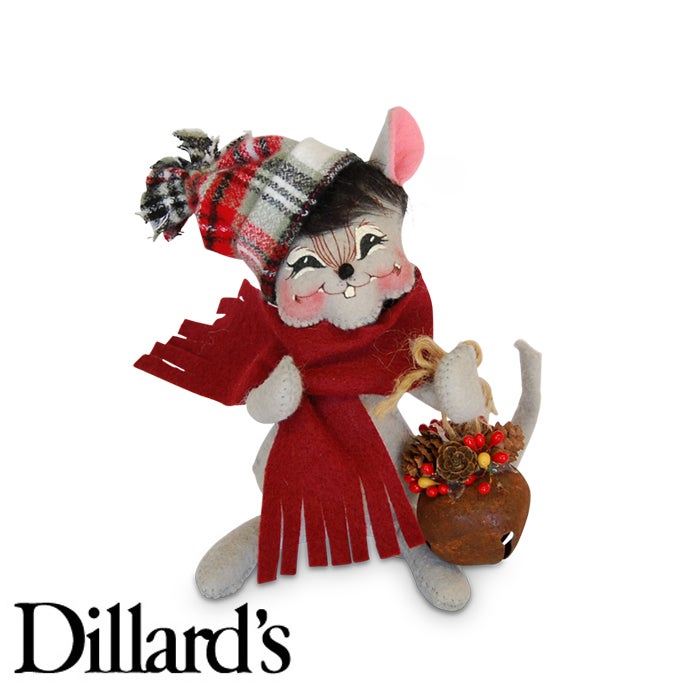 6-inch Plaid Tidings Mouse