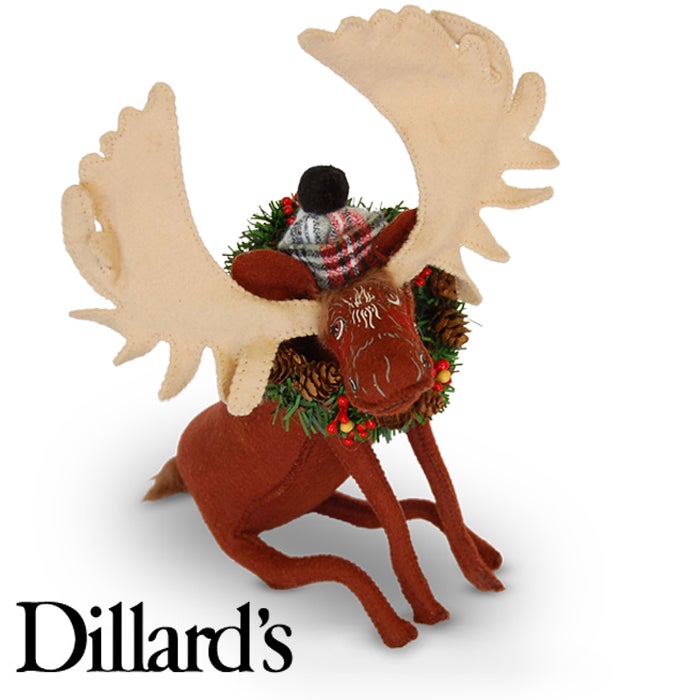 7-inch Plaid Tidings Moose