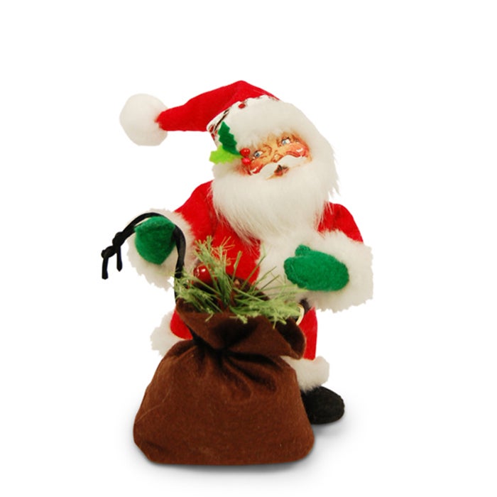 6 inch winter berry santa