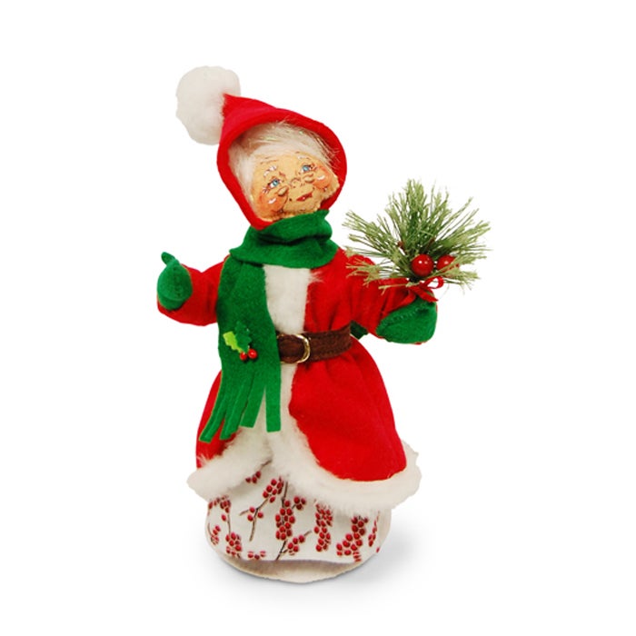 9 inch winter berry mrs santa