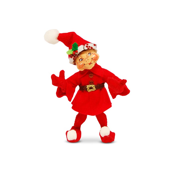 5 inch winter berry red elf