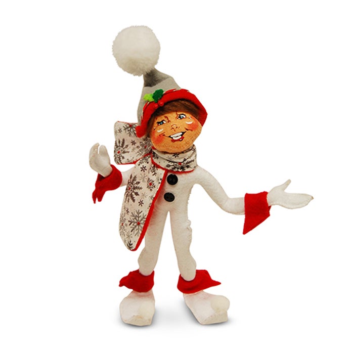 9 inch silver snowflake elf