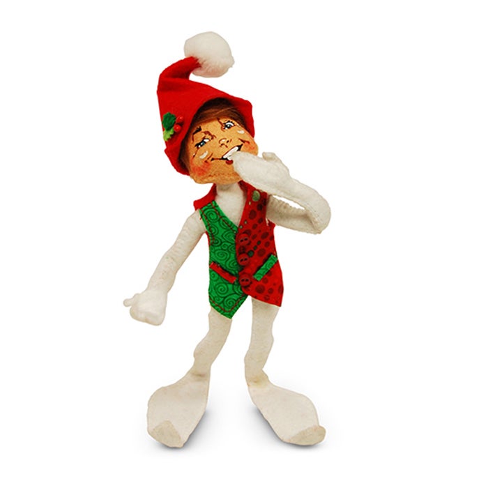 9 inch festive white elf