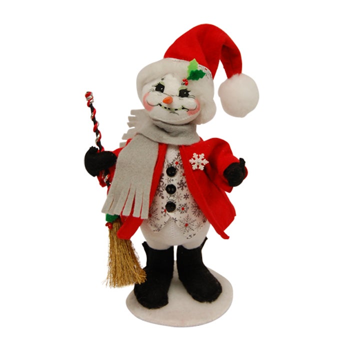 9 inch silver snowflake snowman