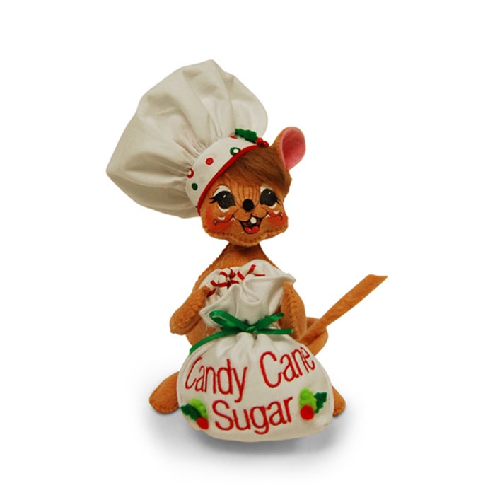 6 inch candy cane sugar mouse