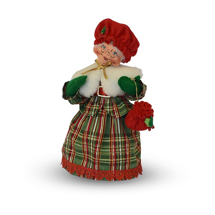 9 inch mrs plaid tidings