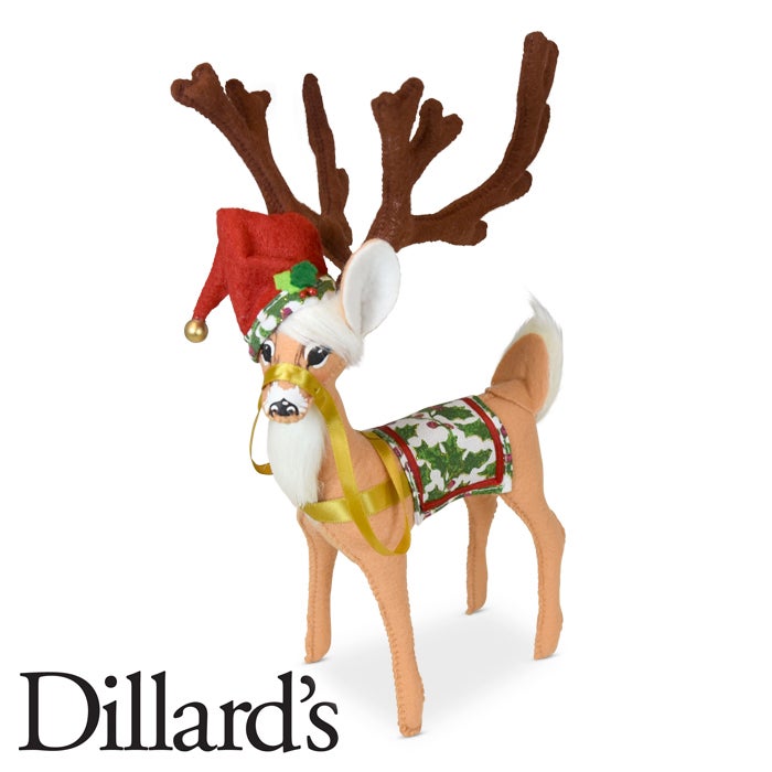 8 inch Christmas Elegance Reindeer