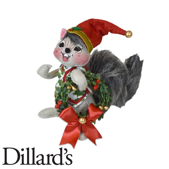 6 inch christmas elegance squirrel