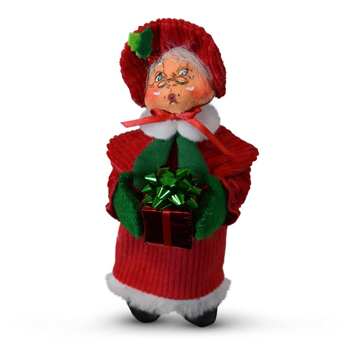 5 inch Snow Fun Mrs Santa Ornament