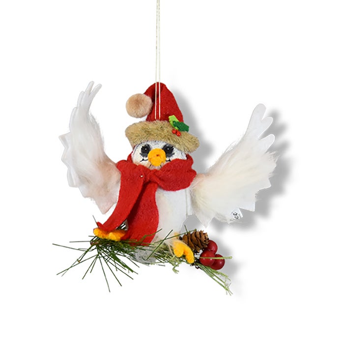 711319 3 inch Rustic Pine Owl ornament