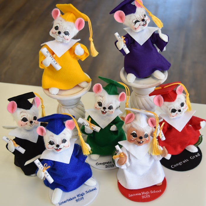 Graduation Mice - personalized personalized graduation gift 6 inch mouse