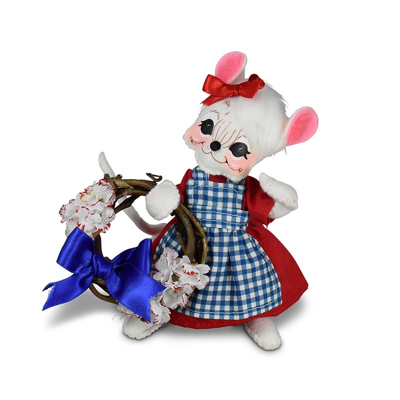 260721 6in Patriotic Girl Mouse