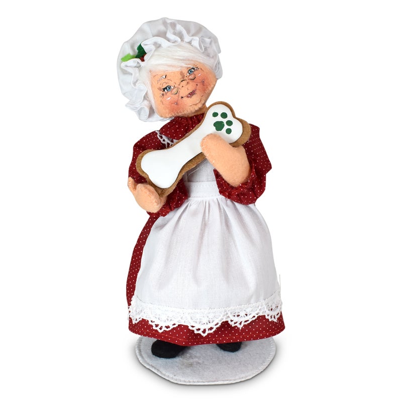 410321 9in Mrs Santa with Doggie Treat