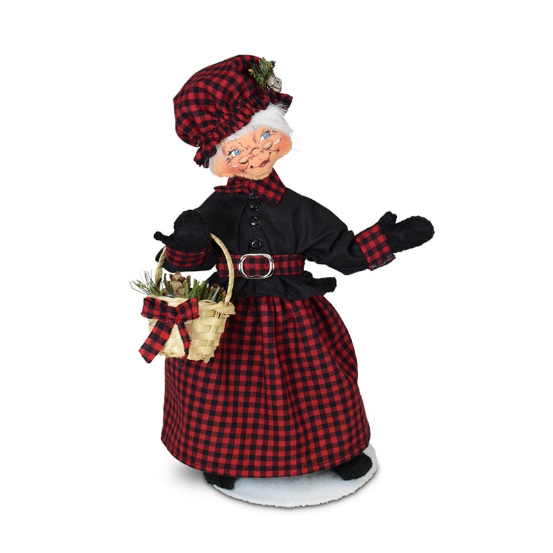 410721 9in Winter Woods Mrs Santa