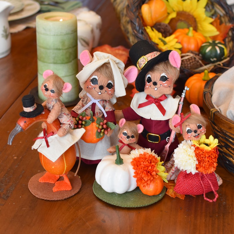 2021 Thanksgiving Mouse Family 5pc Set 2021 Thanksgiving Mouse Family 5pc Set
