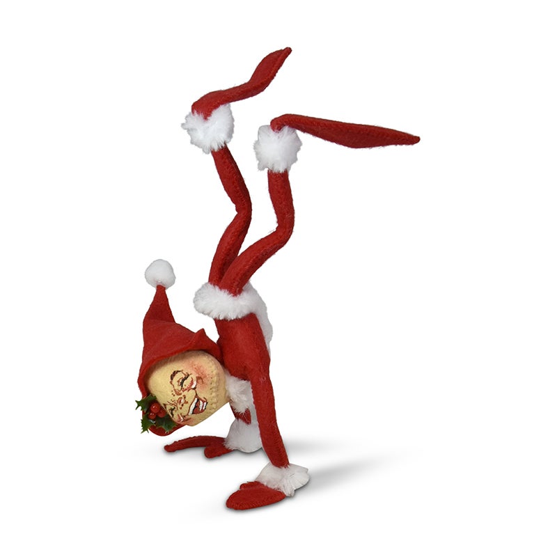 2021 Vintage Christmas Elf - handstand