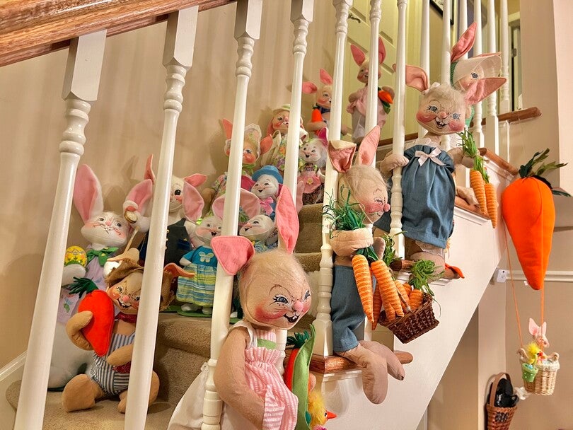 unique vintage annalee bunny collection