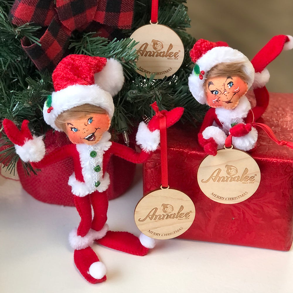 871522 Annalee Ornament w-elves 871522 Annalee Ornament w-elves