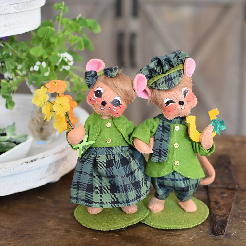 Lucky Lad and Lass from the 2023 St. Patrick's Day Collection from annalee