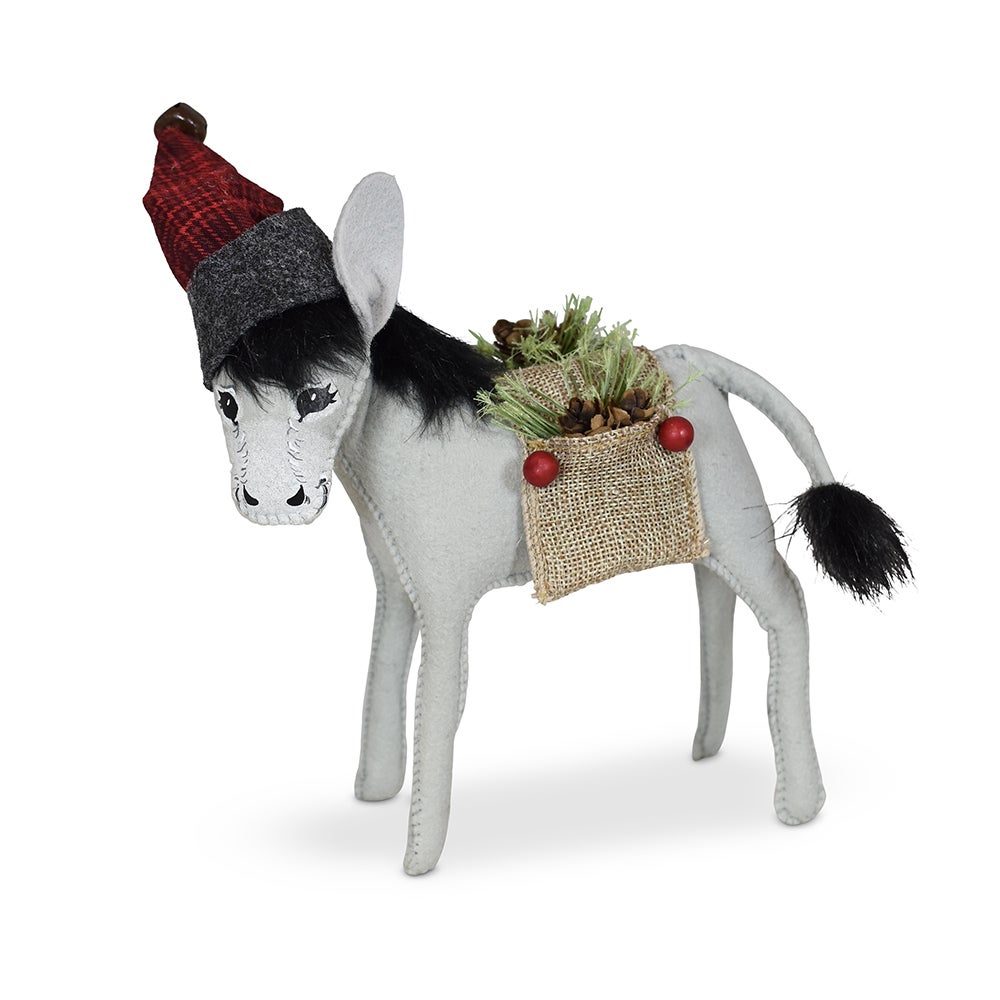 760623 7in Plaid and Pine Donkey