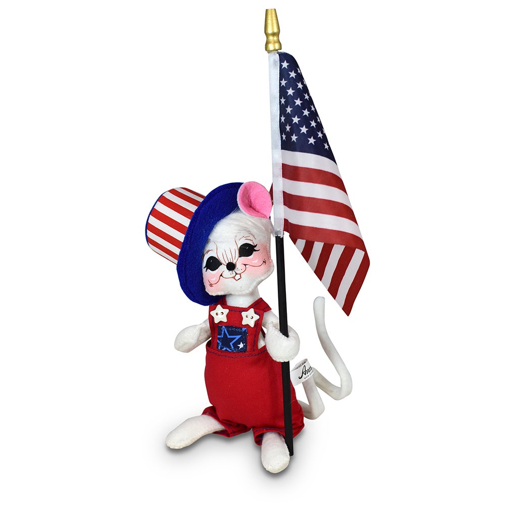 260724 6in American Flag Mouse 260724 6in American Flag Mouse