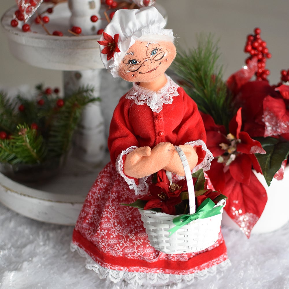 410623 13in Poinsettia Mrs Santa-L-WEB