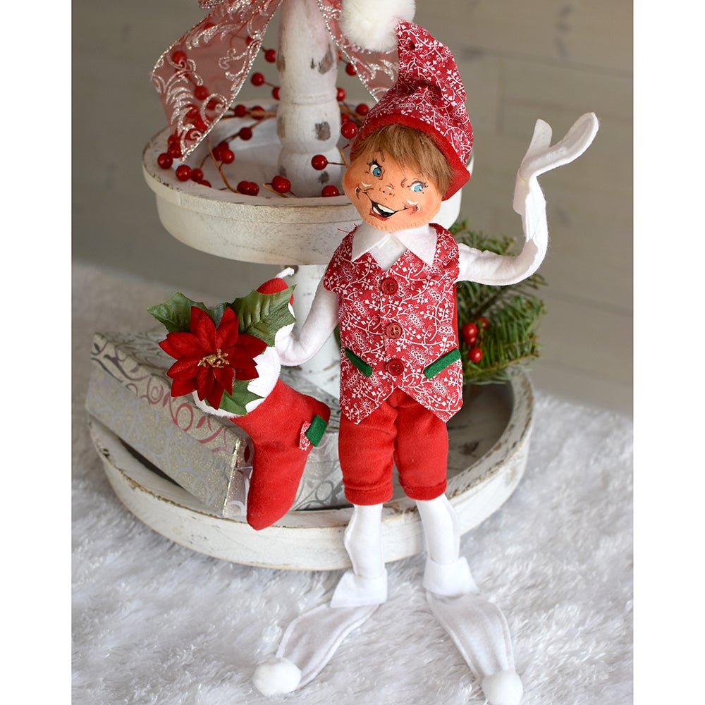 511123 14in Poinsettia Elf-L-WEB