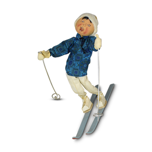 1963 Ski Jumper in Blue Shirt